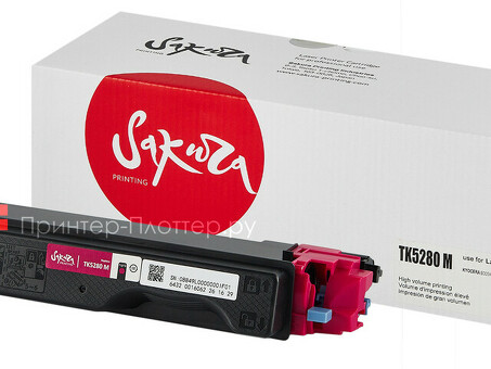 Картридж SAKURA TK5280M для Kyocera Mita ECOSYS P6235cdn, пурпурный, 11 000к. (SATK5280M)