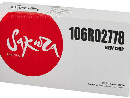 Картридж SAKURA 106R02778 для Xerox Phaser 3052/3260/ WC3215/3225, черный, 3000 к. (SA106R02778)