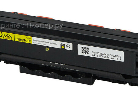 Картридж SAKURA CC532A/CRG718Y для HPColor LaserJet CM2320fxiMFP/CM2320nMFP/ CM2320nfMFP/CP2025/CP2025n/CP2025dn/CP2025x, CANON LBP 7200/7200cn/iC MF8330/8350Cdn, желтый, 2800 к (SACC532A/CRG718Y)