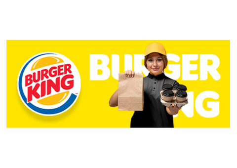 Курьер по доставке еды Burger king