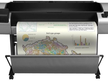 Струйный плоттер HP DesignJet T1300ps ePrinter PostScript 1118 мм (CR652A)