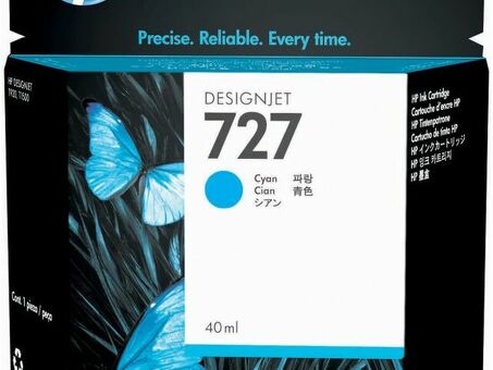 Картридж HP 727 (cyan), 40 мл (B3P13A)