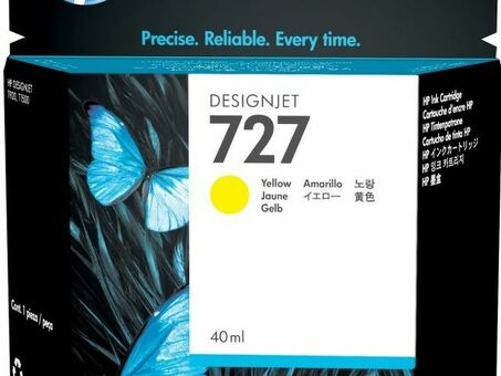 Картридж HP 727 (yellow), 40 мл (B3P15A)