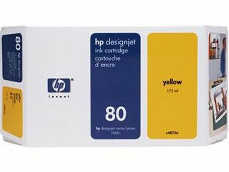 Картридж HP 80 (yellow) 175мл (C4873A)