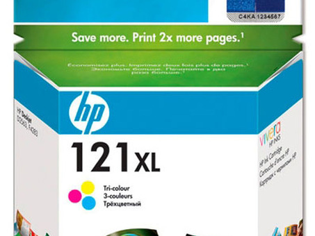 Картридж HP 121XL (color), 440 стр. (CC644HE)