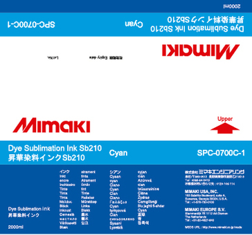 Чернила Mimaki Sb210 Sublimation Ink (cyan), 2 л (SPC-0700C-1)