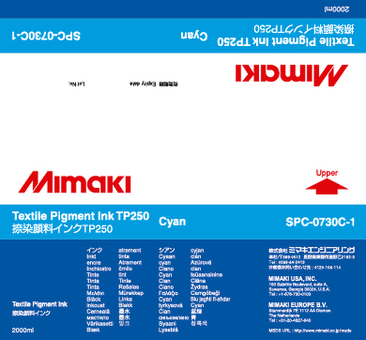 Чернила Mimaki TP250 Textile Pigment Ink (cyan), 2 л