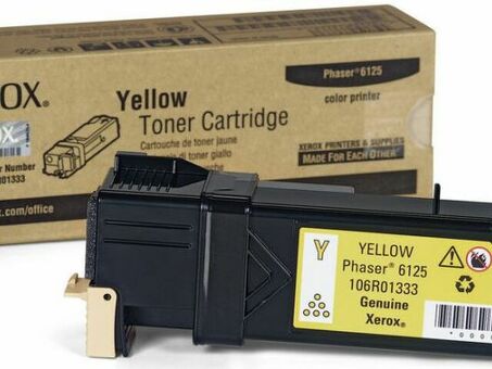 Тонер-картридж Xerox Toner Cartridge Phaser 6125 (yellow), 1000 стр. (106R01337)