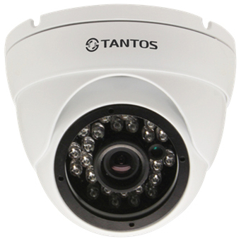 Купольная уличная камера с функцией день/ночь и ИК подсветкой Tantos TSi-EBe24F-(3.6) (TSi-EBe24F (3.6))