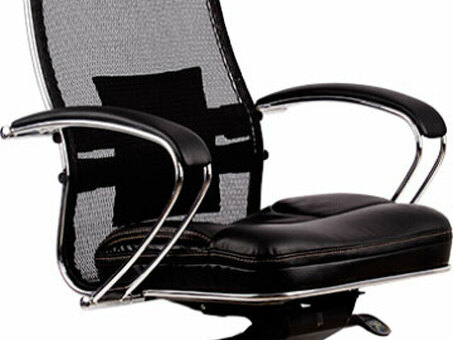 Офисное кресло Метта SAMURAI SL-2 с подголовником (черный)