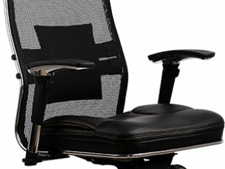 Офисное кресло Метта SAMURAI SL-3 с подголовником (черный)