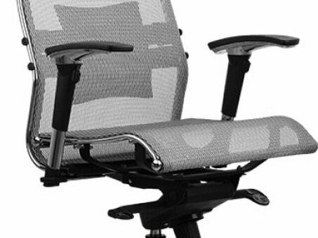 Офисное кресло Метта SAMURAI S-3 (серый с черными подлокотниками)