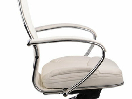 Офисное кресло Метта SAMURAI KL-2 с подголовником (белый лебедь)