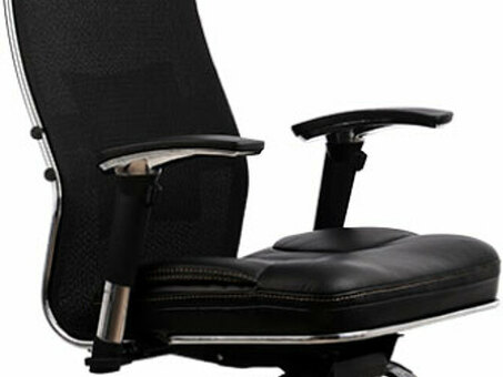 Офисное кресло Метта SAMURAI SL-3 Python Edition плюс с подголовником (черный)