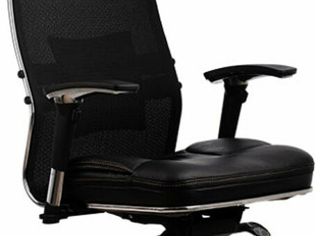 Офисное кресло Метта SAMURAI SL-3 Python Edition плюс с подголовником (черный)