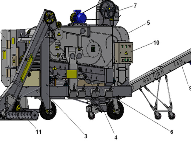 Семяочистительная машина см 4 схема