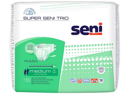 Подгузники дышащие Super Seni Trio Air Medium 10шт.