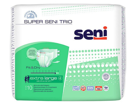 Подгузники дышащие Super Seni Trio Air Extra Large 10шт.