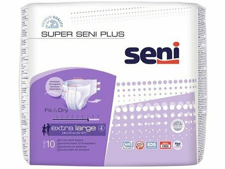 Подгузники дышащие для взрослых SUPER SENI PLUS по 30 шт