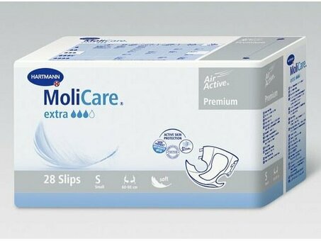 MoliCare Premium soft extra - Воздухопроницаемые подгузники: размер S, 30 шт. (169448)