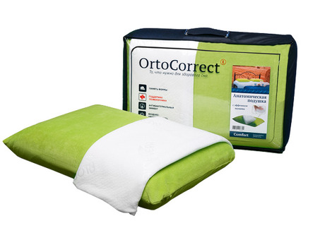 Подушка анатомическая OrtoCorrect Comfort (с двумя наволочками)