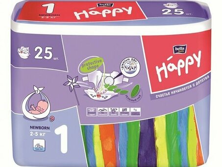 Подгузники для детей BELLA BABI HAPPY (Newborn) 25 шт.
