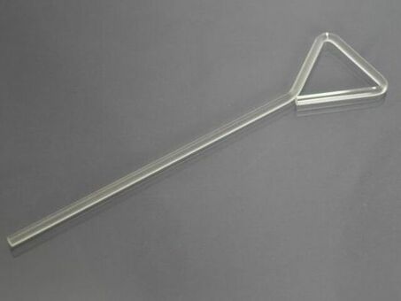 Шпатель Дригальского стеклянный треугольной формы