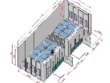 Покрасочная камера KraftWell KRW1254-TMG