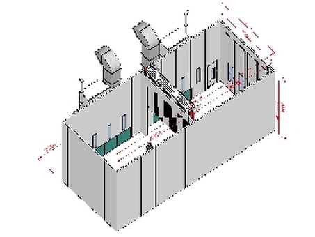 Покрасочная камера KraftWell KRW1255-MG