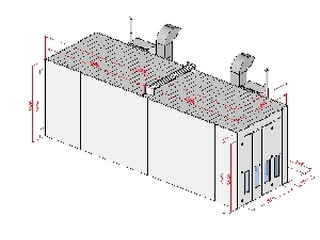 Покрасочная камера KraftWell KRW1655-MG