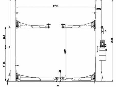 Подъемник двухстоечный KraftWell электрогидравлический KRW4MXL(KRW4MLS)