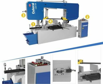 Станок ленточнопильный полуавтоматический CUTERAL CSM 400