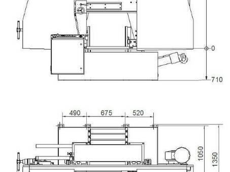 Ленточнопильный станок полуавтоматический Siloma W 630HA