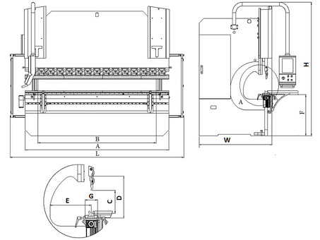 Пресс листогибочный гидравлический с ЧПУ Toskar EASY FAB 4100-120