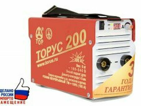 Сварочный инвертор ТОРУС 200 (НАКС, комплект проводов)