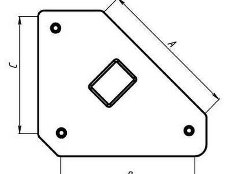 Угольник магнитный для сварки отключаемый MAG605 Smart&Solid