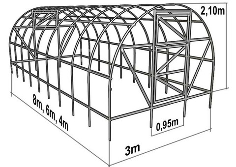 Теплицы с собственным оснаванием