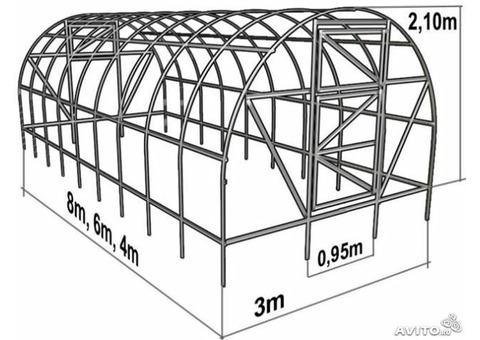 Теплицы усиленные из полекорбоната