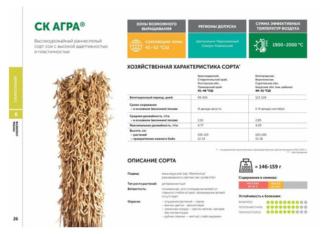 Сорт СК Агра - для повторных посевов