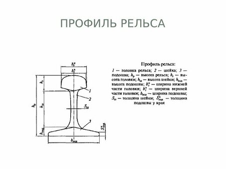 Высота рельса Р65 СДО от РЖД: характеристики и обзор товара