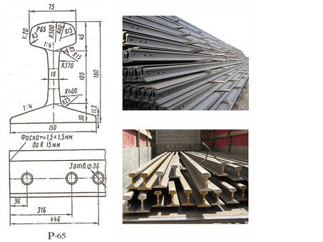Рельсы РЖД с высотой Р 65 для железнодорожной инфраструктуры