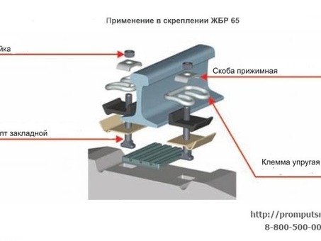 Купить скрепление РЖД железобетонное 65шт. в комплекте