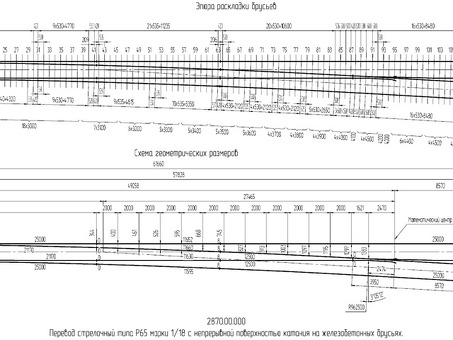 Ржд стрелочный перевод 1:18 проект 2870 - схема, цены и описание товара | Купить онлайн