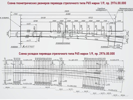 Купить Ржд стрелочный перевод р65 1 9 проект 2769 по выгодной цене | Официальный продавец