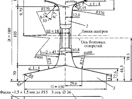 Ширина головки рамного рельса РЖД Р65 – характеристики и особенности