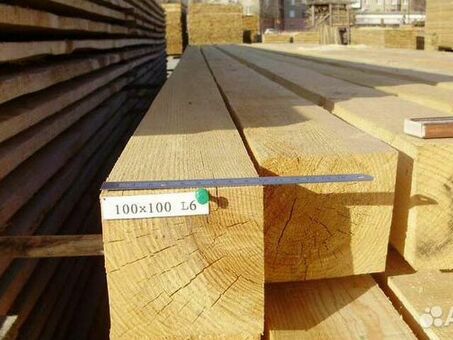 Купить брус деревянный 100х200мм 6м по выгодным ценам