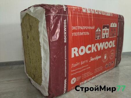 Теплоизоляция Rockwool Лайт Баттс 50х600х1000 - высококачественная изоляция