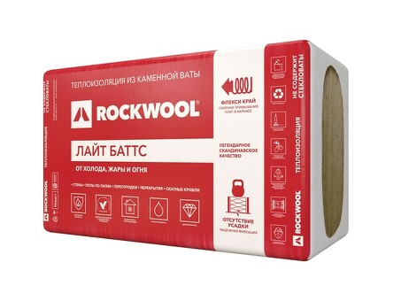 Rockwool Light Batt Extra Insulation 50x600x1000 - для эффективной тепловой защиты