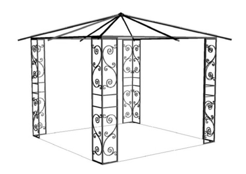 Беседка кованая 'Шатер' (разборная)