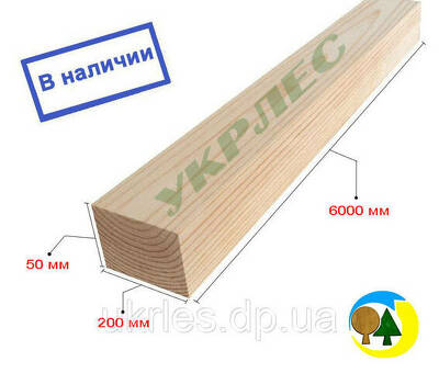 Цена деревянной балки 50x200x6000